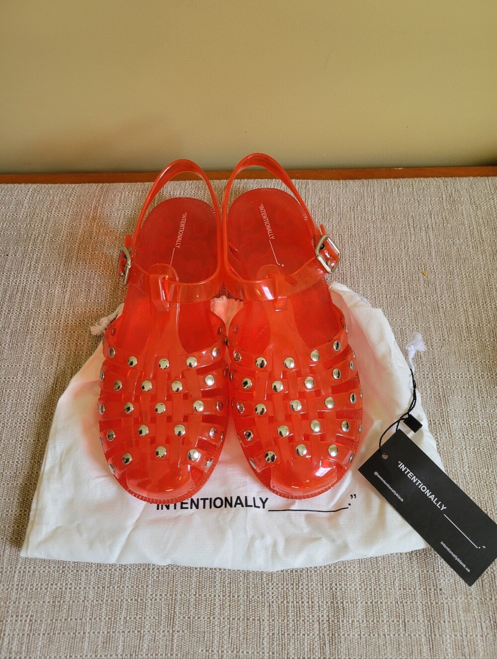 Intentionally Blank x Anthropologie Ellery Studded Jelly Size 7/38